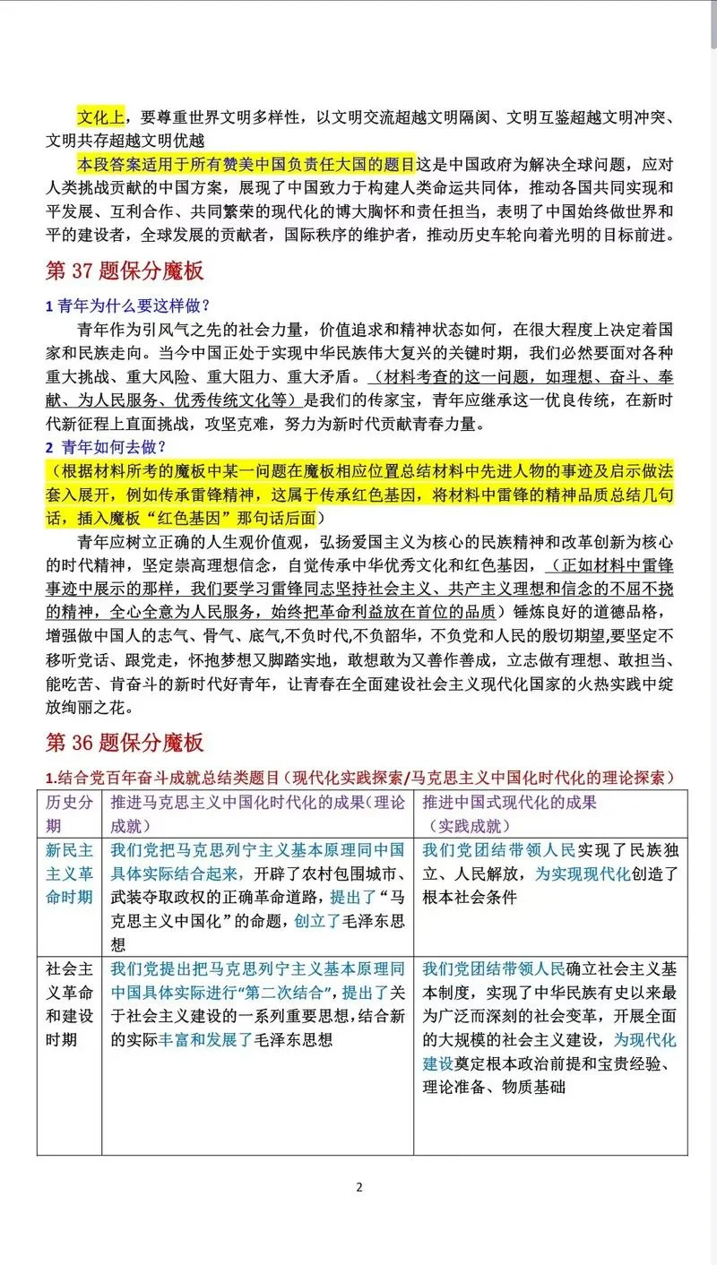 18考研政治分析题模板_2
