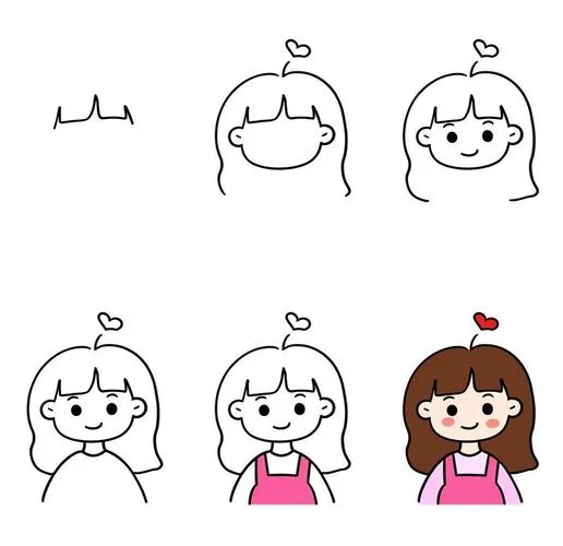 简笔画可爱有趣动漫_2