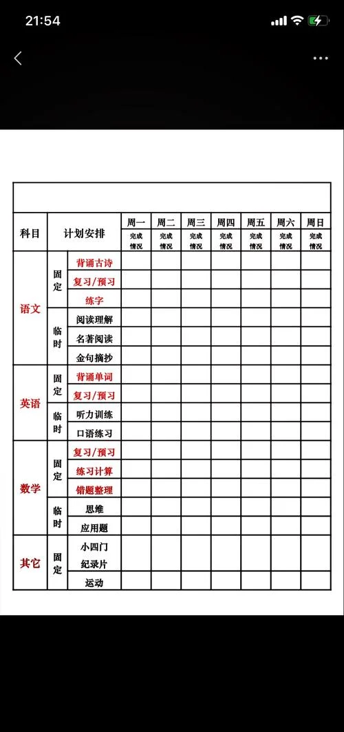 中学生一日常规考核表_2