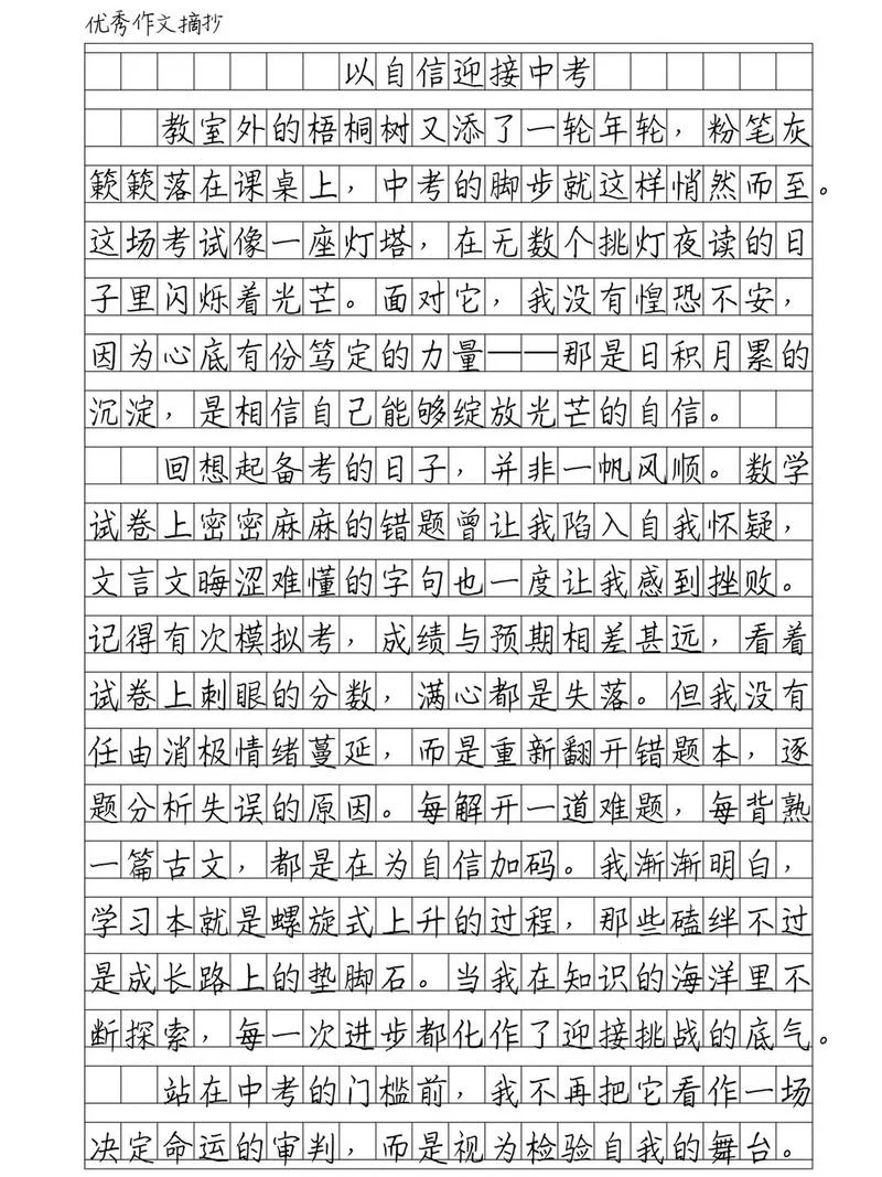 满分作文600字自信-自信满分作文