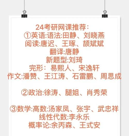 考研一般需要哪些网课_2