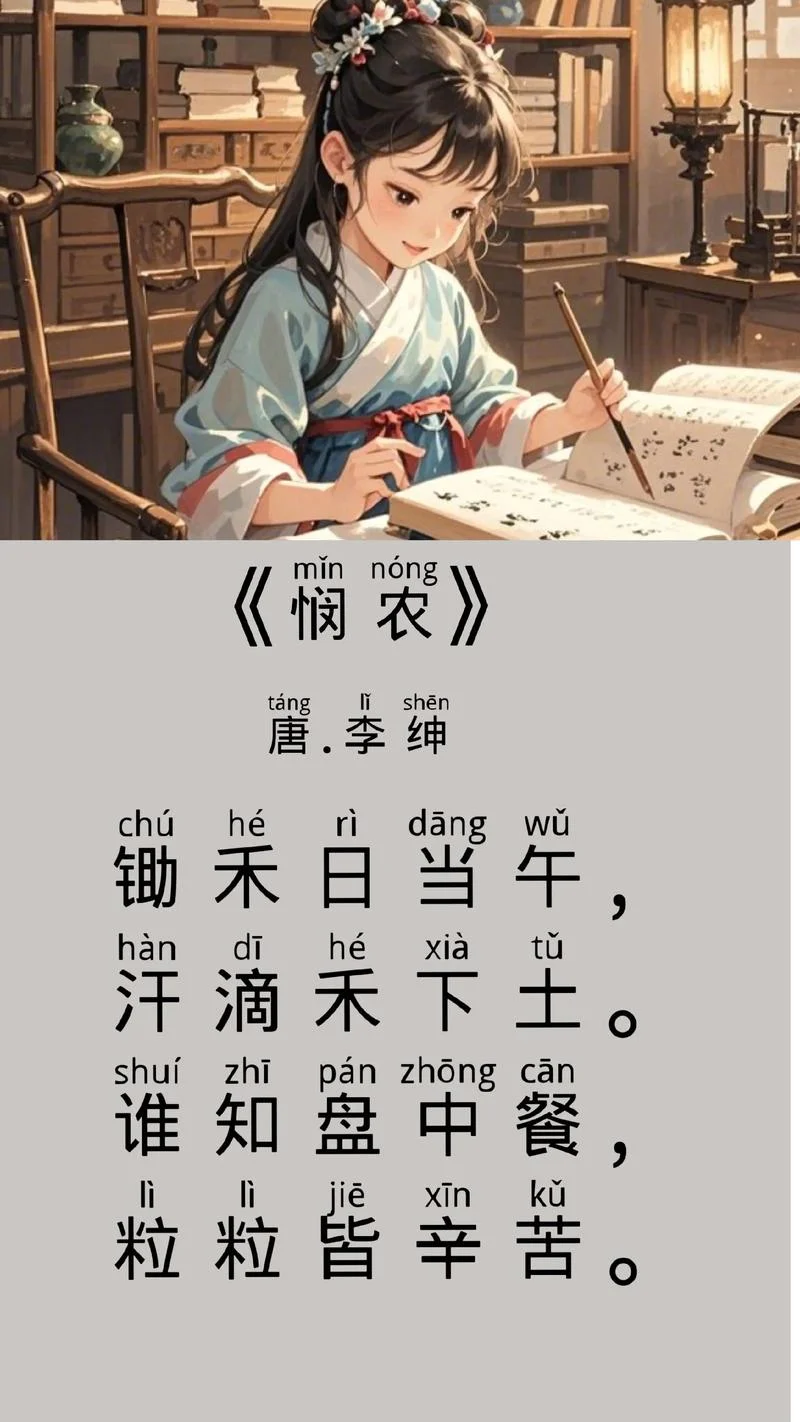 悯农告诉我们什么道理,谈谈你是如何做的-悯农之道你我践行