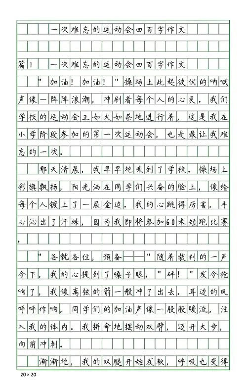 写运动会作文400字_2