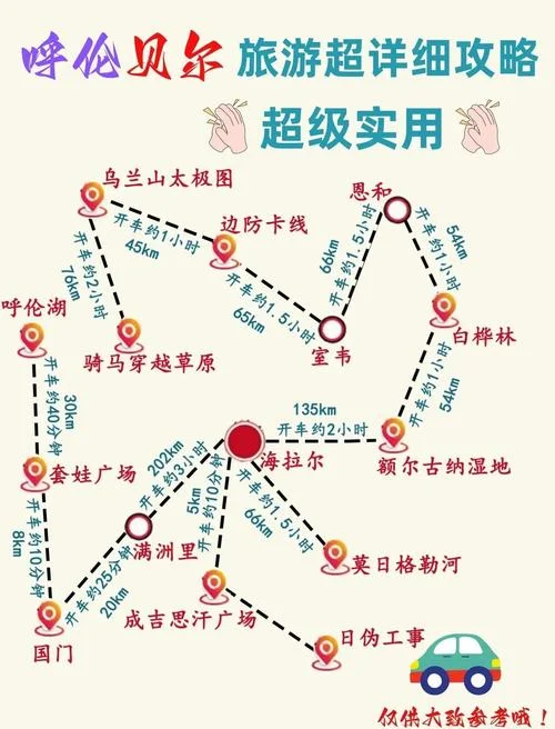 呼伦贝尔四日游路线图-呼伦贝尔四日游攻略