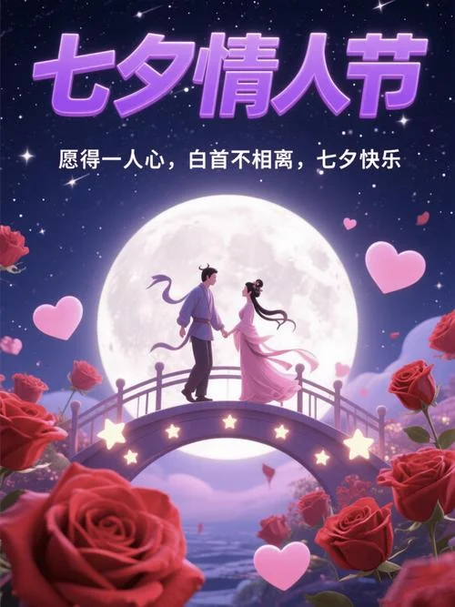 带字的七夕祝福图片_2