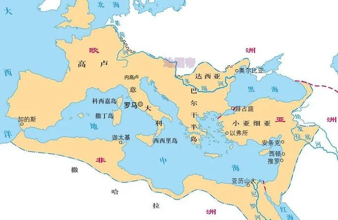 古罗马时期地图-古罗马地图