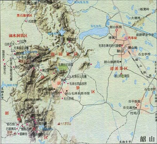 湖南韶山旅游景点地图_1