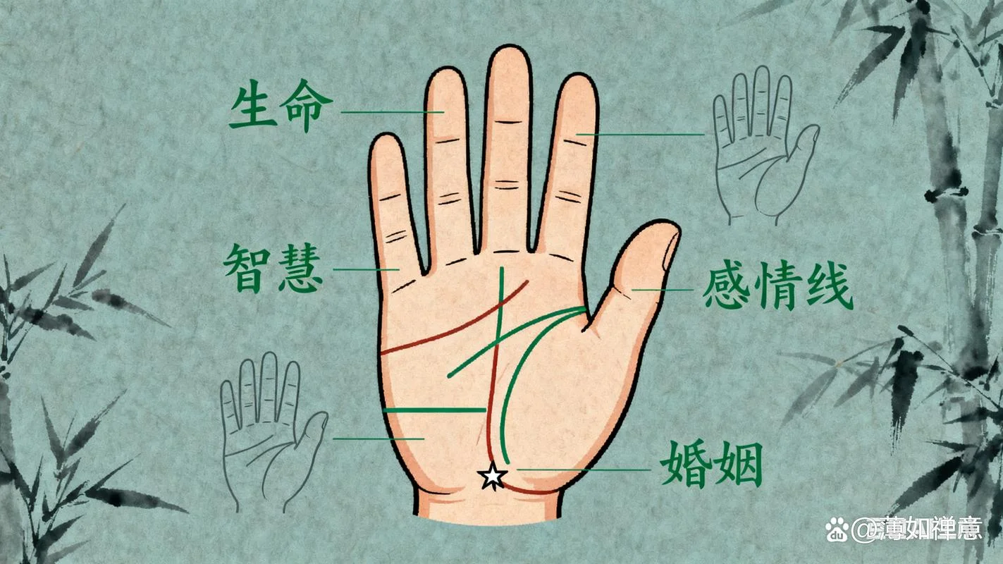 女人手纹富贵手相_1
