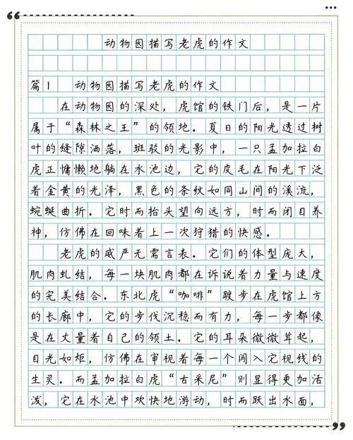 描写老虎的作文怎么写_2