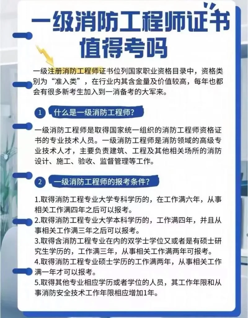 二建消防报考条件-二建消防报考要求