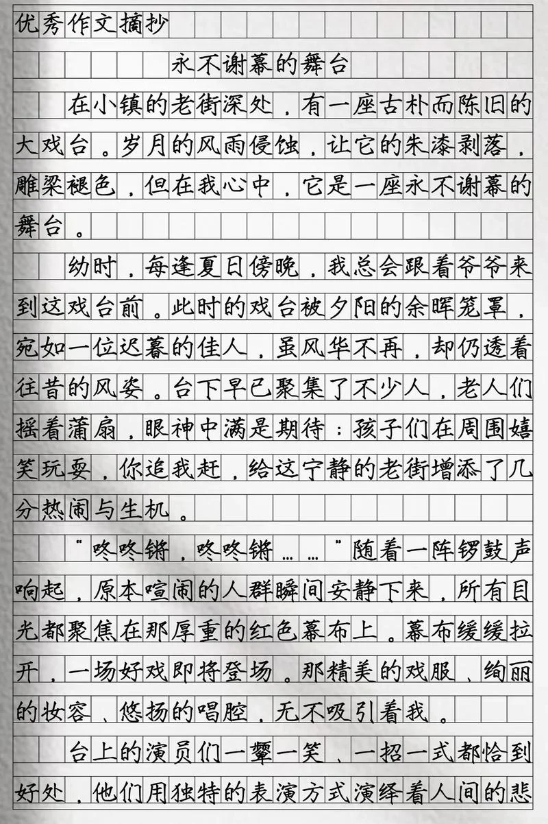 高中记叙文800字点评_1