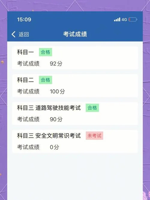 驾校科目考试成绩查询_2