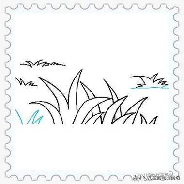 公园草坪简笔画_2