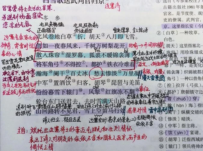 白雪歌送武判官归京写的是什么季节_2