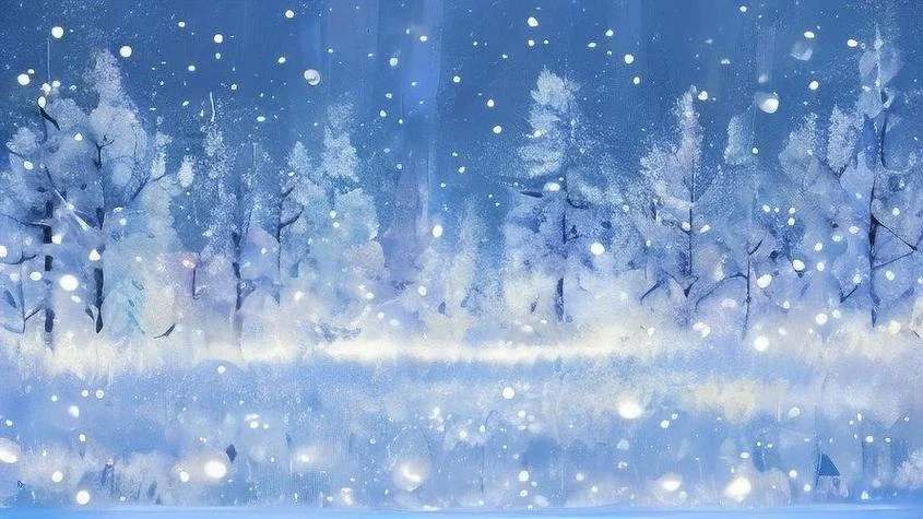 梦见下雪周公解梦图片_2