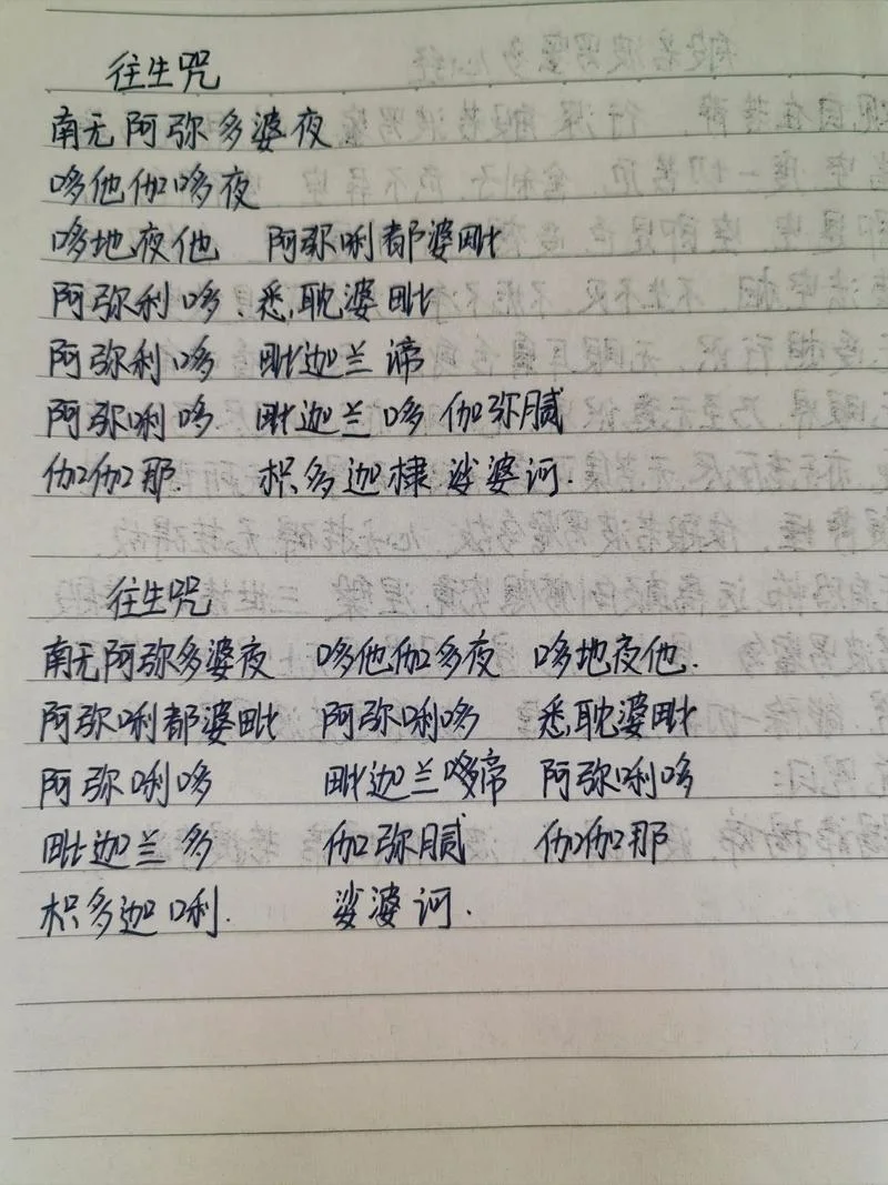 往生咒是什么含义_1