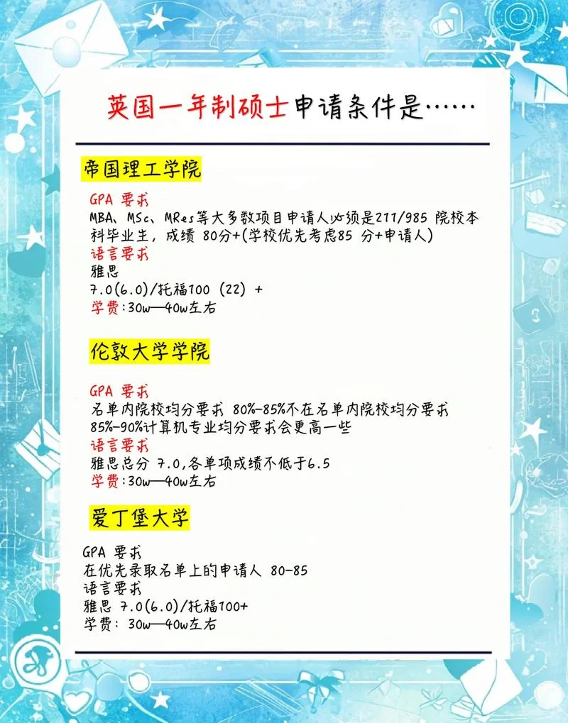 英国短期留学申请材料-英短期留学申请