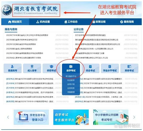 湖北自考服务平台成绩_1