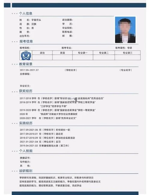 考研复试个人简历作假-考研复试简历造假