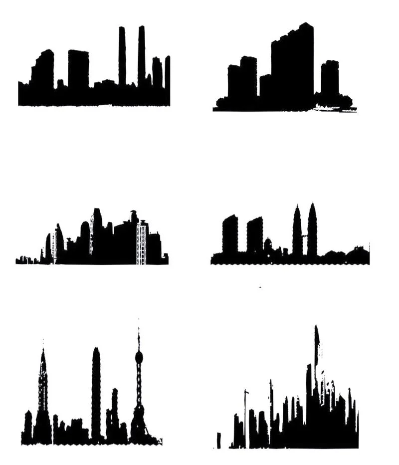 城市剪影简笔画_2