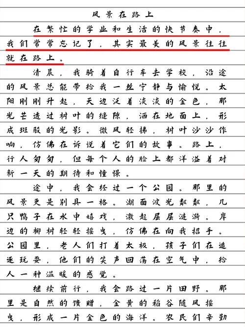 在路上800字记叙文_2