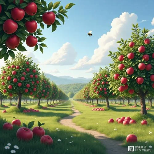 梦见好多苹果树_1