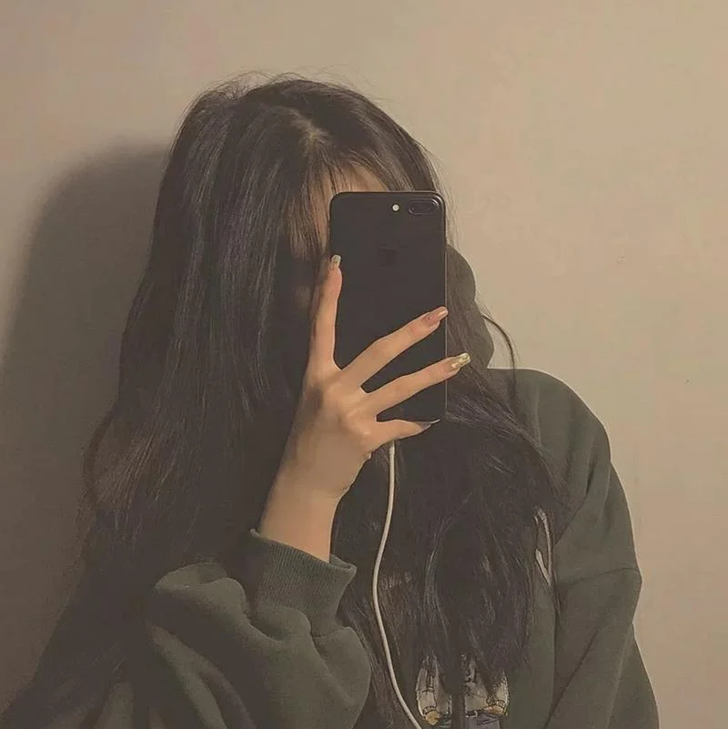 qq头像女生遮脸_1