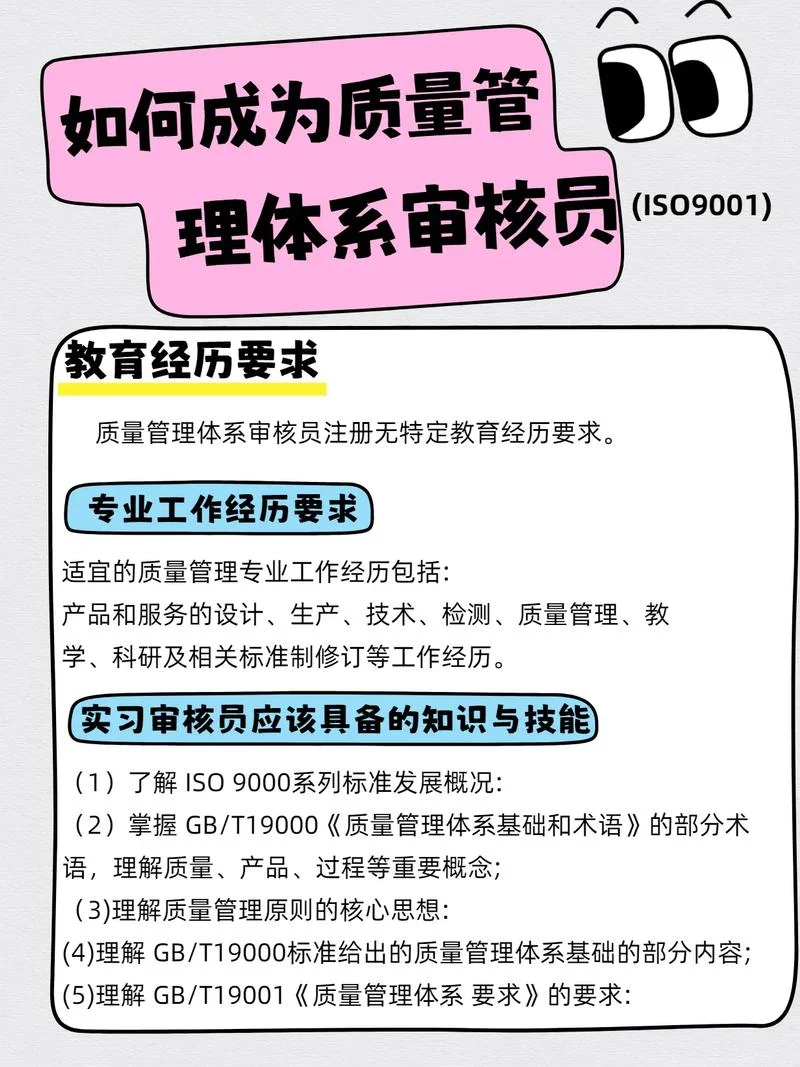 质量管理体系认证审核员报名条件_1