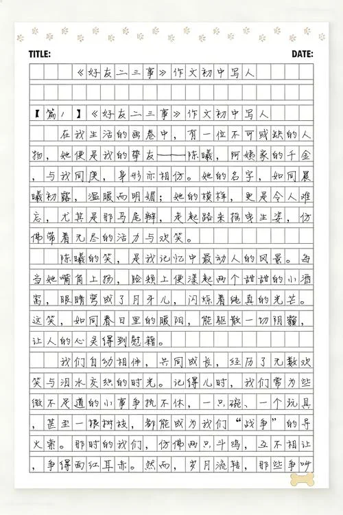 写人作文840字-写人 840 字作文