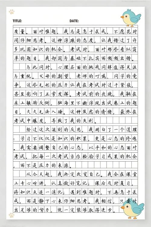 历史试卷反思的作文_2