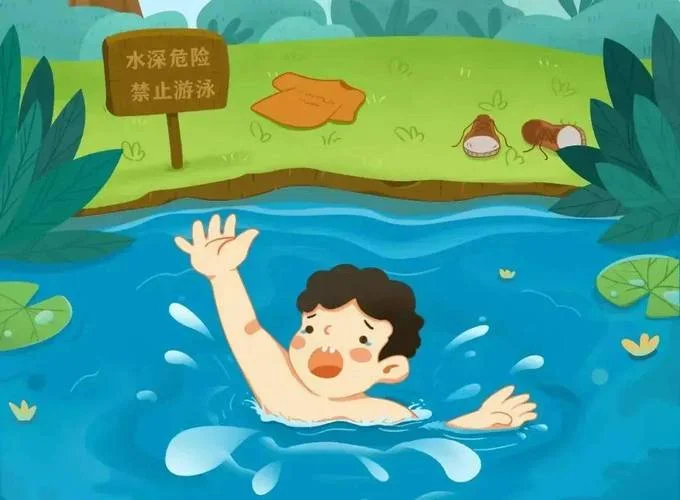 梦见儿子在洪水里游泳-梦子洪水戏水