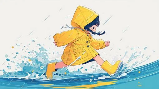 梦见雨中奔跑图片_2