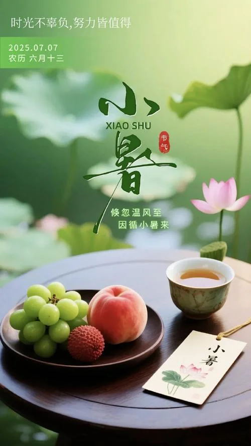 小暑海报文案_2