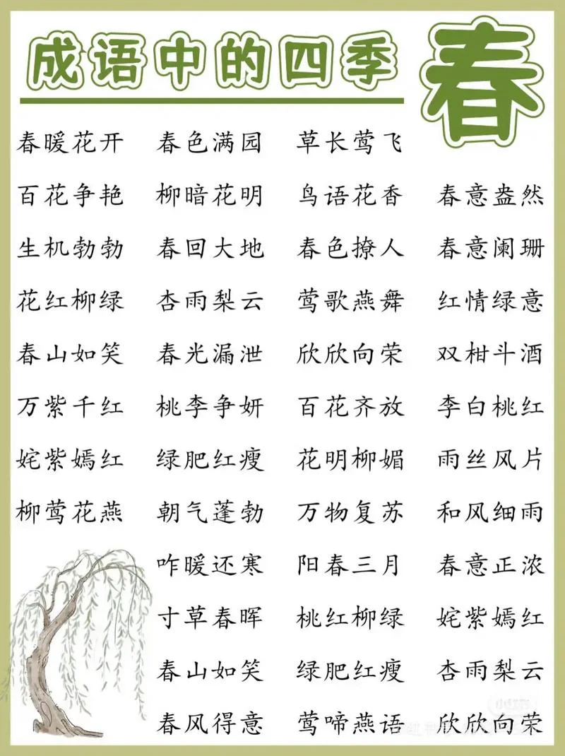 春夏秋冬春为首的下一句_1
