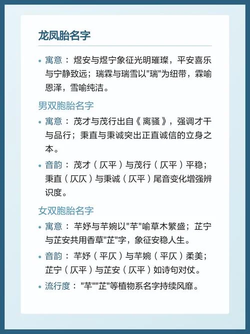 双胞胎孩子起名大全_2