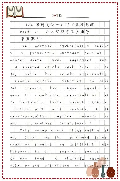 考研英语一作文押题-考研一英语作文预测