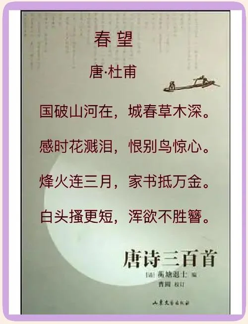 春望的赏析和作者简介_2