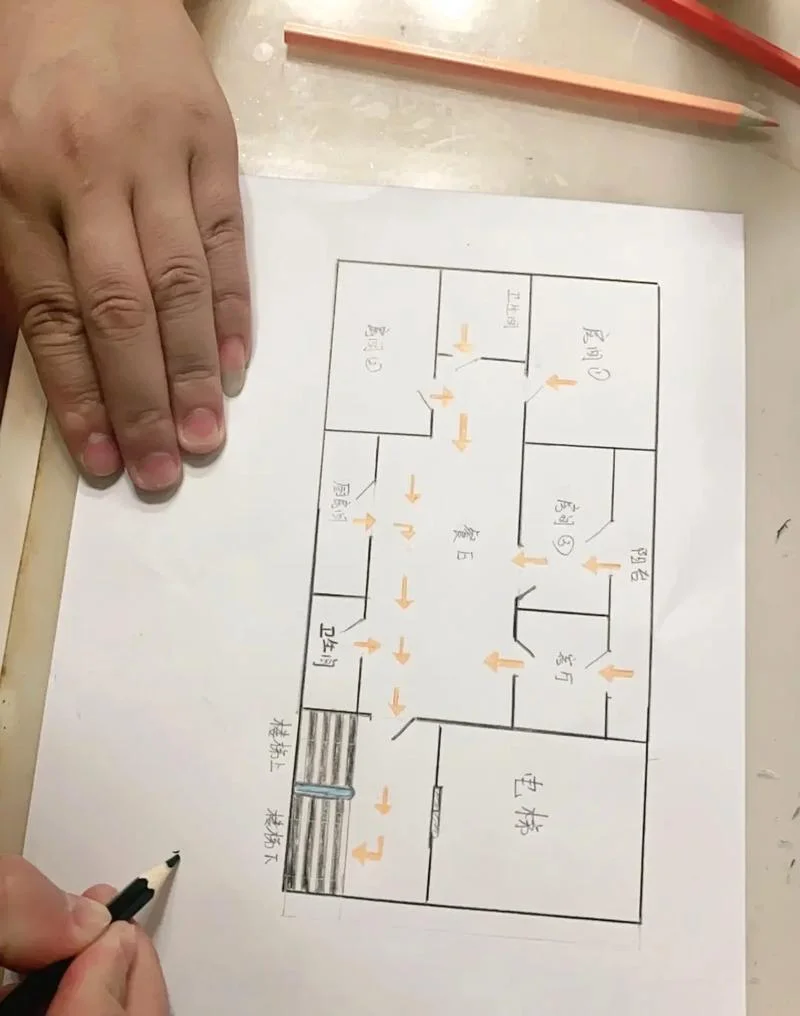 逃生疏散图怎么画_2
