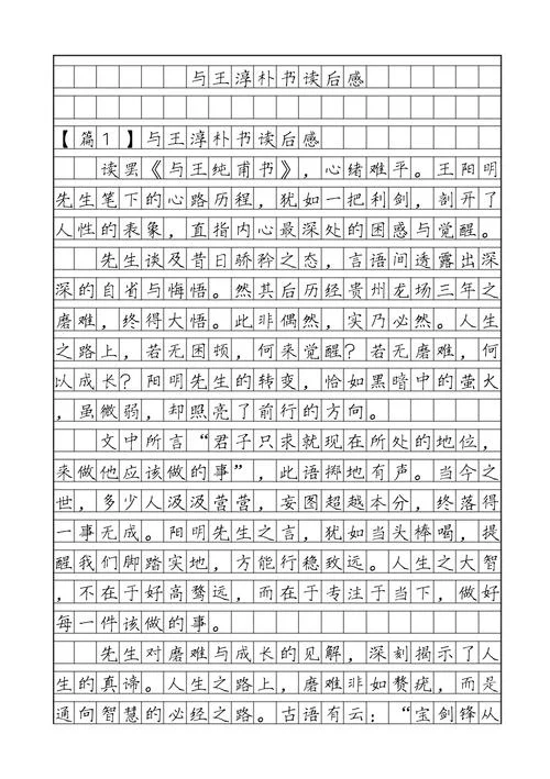 与王纯甫书感悟_1