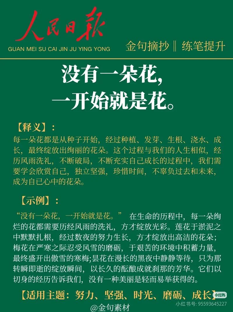 读人民日报金句的感悟_1