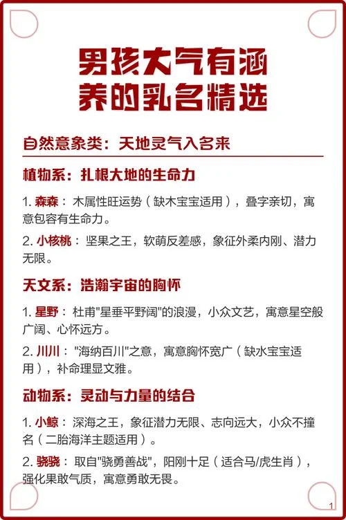 男孩的乳名叫什么好_2