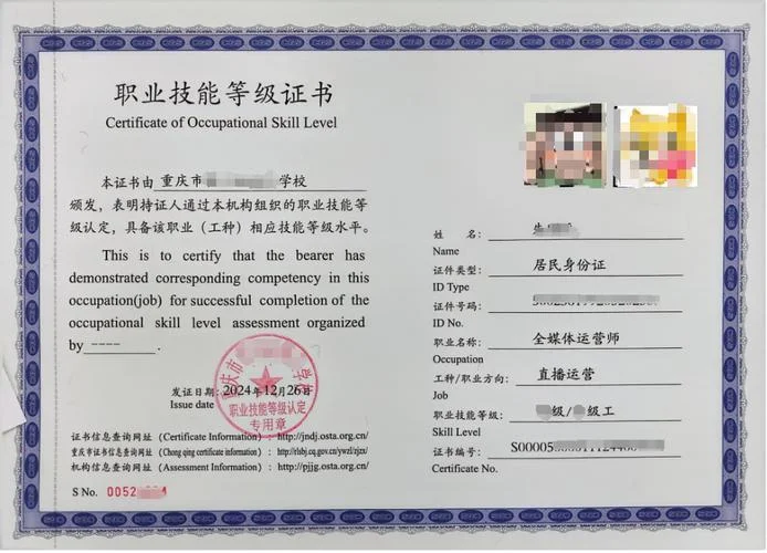 重庆技能等级证书查询_1