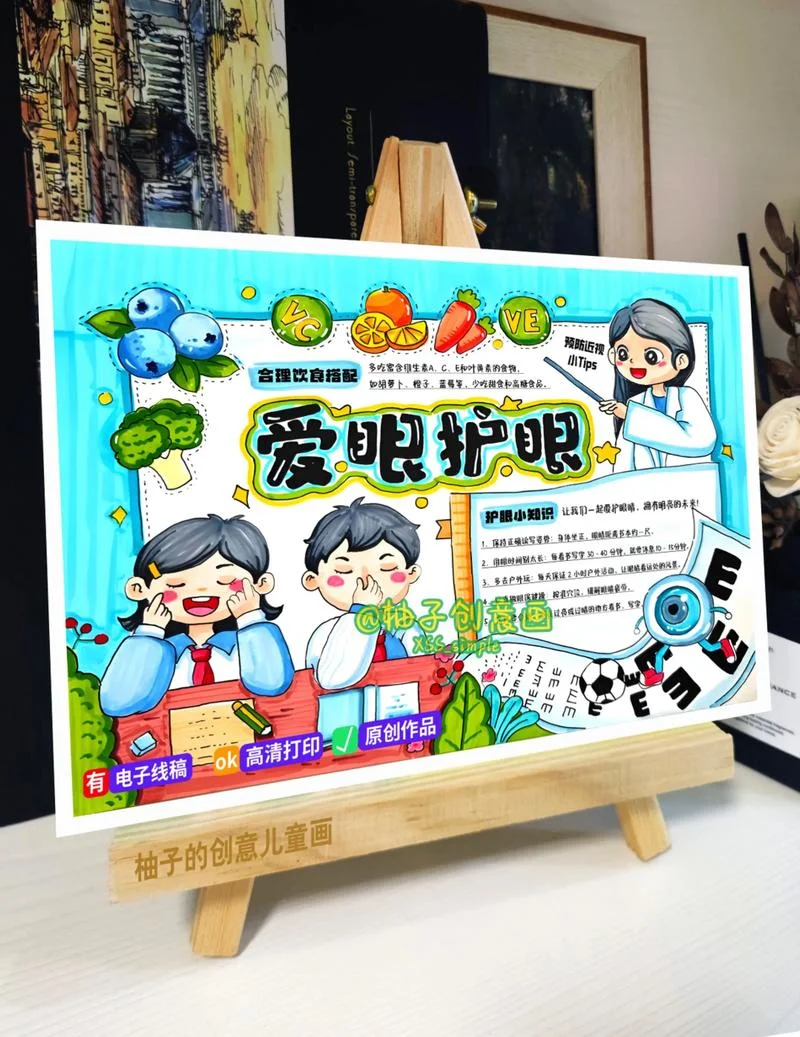 爱护眼睛从我做起的手抄报_1
