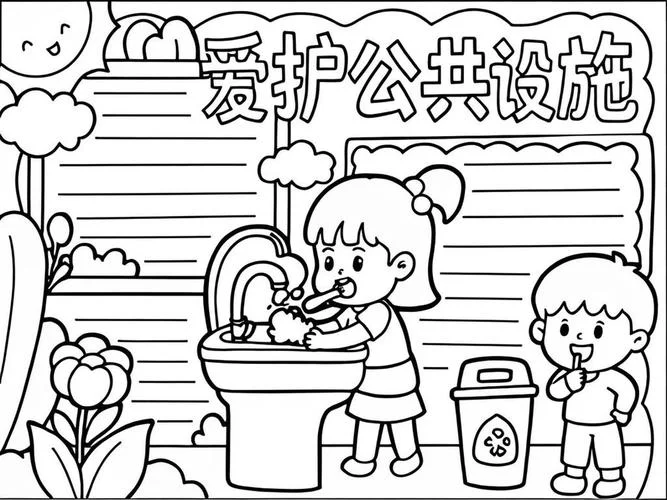 爱护公物手抄报-爱护公物手抄报