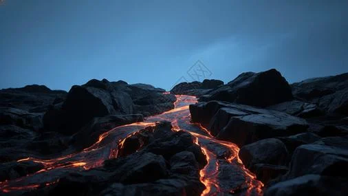 梦到火山岩浆我在逃命_1