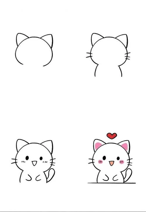 小猫怎么画又萌又可爱_1