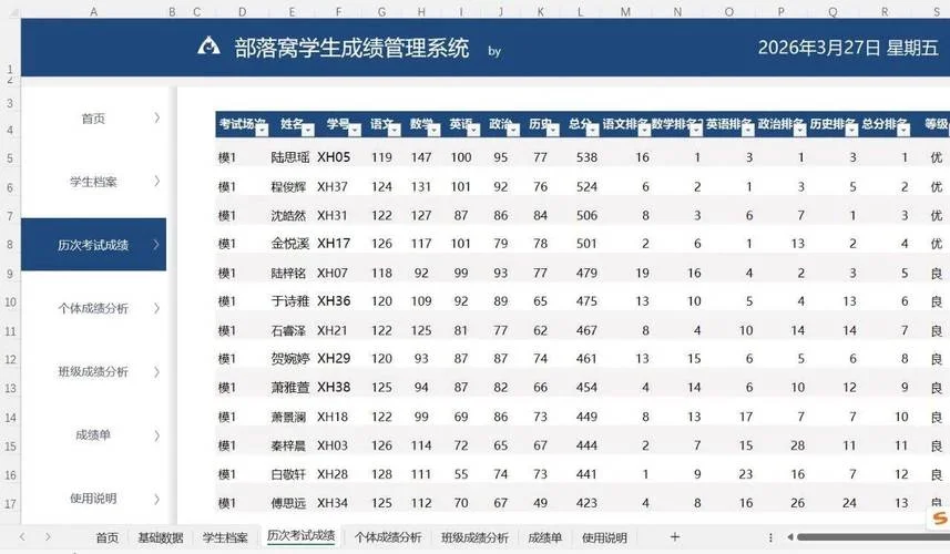 成绩统计分析软件_1