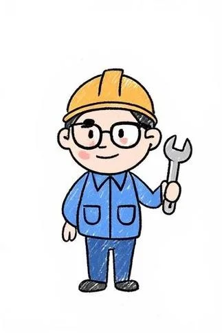 建筑工程海报简笔画_1