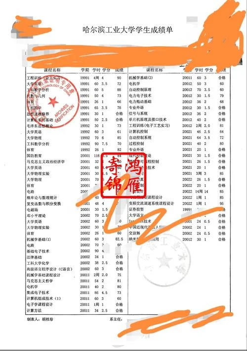 大学留学成绩单模板_2