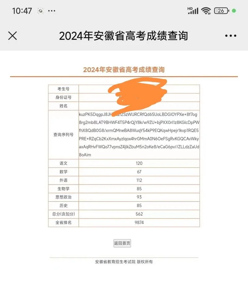 2018安徽招生考试成绩查询_1
